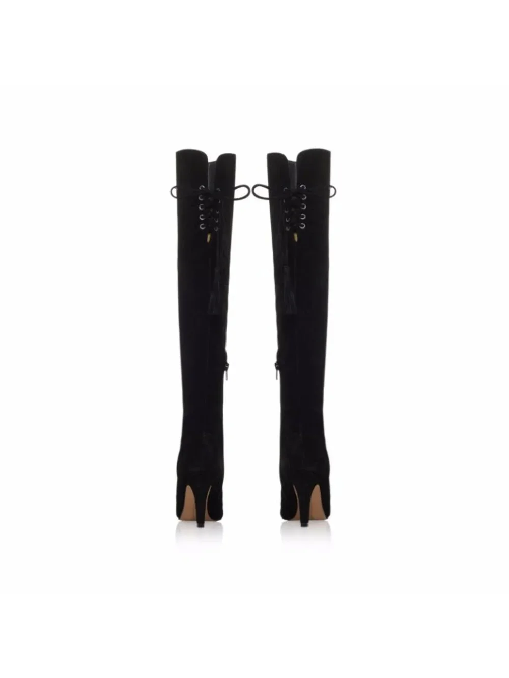 VINCE CAMUTO Boots Cherline Black Suede Leather Over the Knee Boots SZ 6 NEW